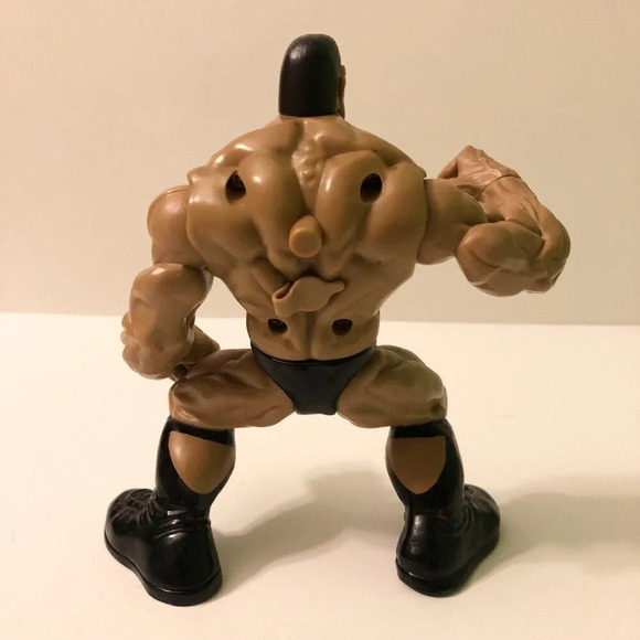 1999 Jakks Pacific WWE WWF Maximum Sweat The Rock Loose Action Figure - Picture 5 of 9